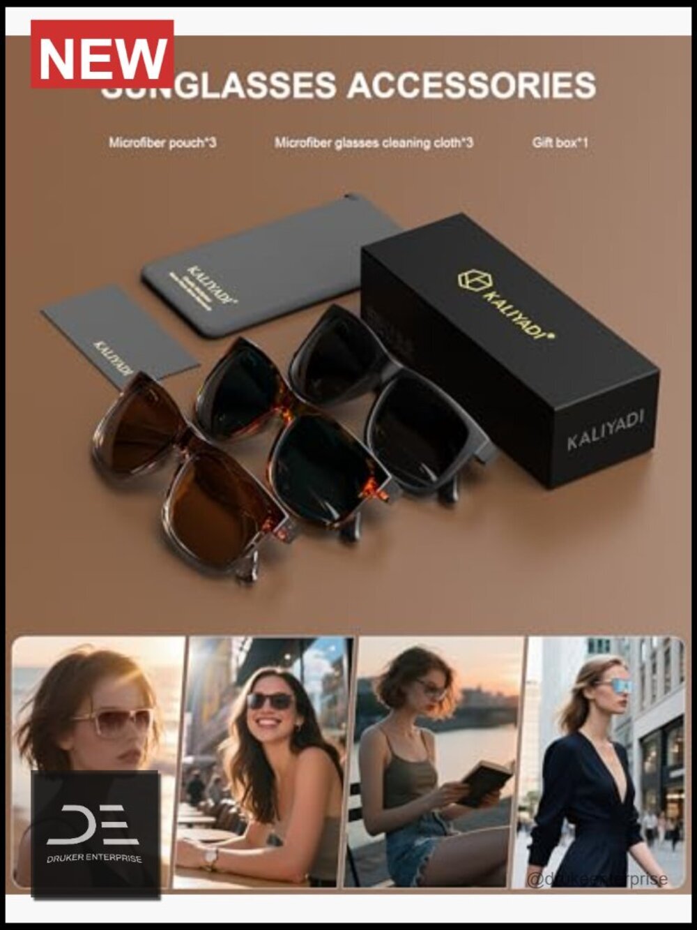 Retro Trendy Polarized Sunglasses with UV400 Protection for Driving Travel 3 View 6